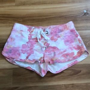 watercolor floral aeropostale sleep shorts